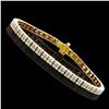 Image 1 : 14KT Yellow Gold 2.51ctw Diamond Bracelet