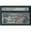 Image 1 : 1880 $10 Jackass Legal Tender Note PMG 58