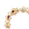 Image 2 : Plated 18KT Yellow Gold 5.75cts Multistone Bracelet