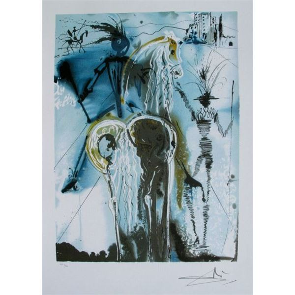 Dali Dalinean Horse Don Quixote Limited Edition Facsimile Signed Lithograph