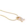 Image 2 : Plated 18KT Yellow Gold 0.45ctw Diamond Pendant with Chain