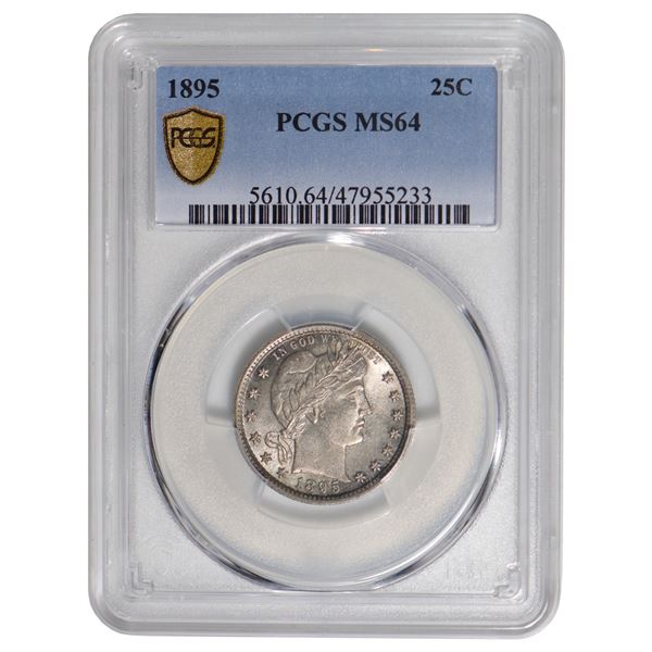 1895 Barber Quarter PCGS MS64