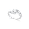 Image 1 : 14KT White Gold 0.35ctw Diamond Ring