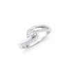 Image 2 : 14KT White Gold 0.35ctw Diamond Ring