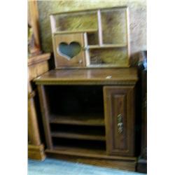 Side table with 1 drawer and shelves; open shadow box (99)