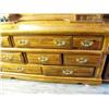 Image 3 : 7-drawer dresser with lighted mirror; double bed/foot board (99)