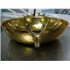 Image 2 : Hand Hammered 15" Brass Stag head bowl (2)