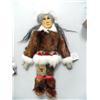 Image 1 : 18" Doll by Martha Lonsdale Pilot Point, AK  and has Birch Bark Base, Weasel Parka and Pants, Wolf R
