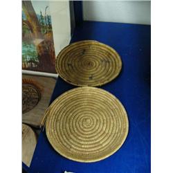 2 six inch Hooper Bay Grass Trays  poor condition (74)