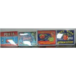 Lot of four Fruit Box Labels (2)