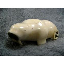 4"  circa 1960 Ivory Walrus (74)