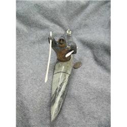 12" soapstone Kayaker (74)