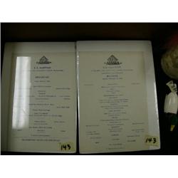 Pair of Alaska Steamship Company Menus from the SS Aleutian, 1944 Breakfast, 1944 Dinner (2)