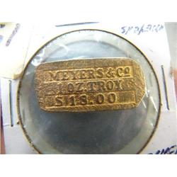 1 oz. gold bar marked Myers Company (3)