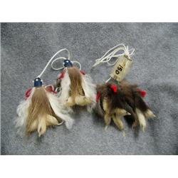 2 Pairs of Eskimo yo-yos, made from Ptarmigan Feet (2)