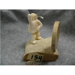 Ivory Figure mounted on Whalebone (2)