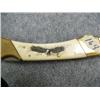Image 3 : Bear Claw Folding :Hunting Knife made out of Surgical steel with Scrimshawed Eagle on bone handle (2