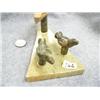 Image 3 : 7" Soapstone Kayaker and 2 Seals (2)