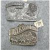 Image 1 : 2 Iditarod Belt Buckles 1986 and 1987 (2)