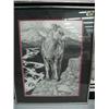 Image 1 : Hellex double-matted and framed frame size 2' x 19" signed and numbered 2/150