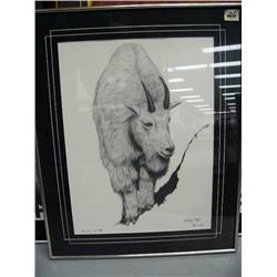 Hellex matted and framed, 8 of 150, 25" x 21"