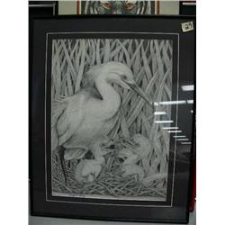 Frame size 24" x 19" signed and numbered Hellex, 4 of 150