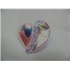 Image 1 : Diamond Heart Pendant 10 K yellow gold- diamonds are single cut, approx. 0.03 carats- estimated reta