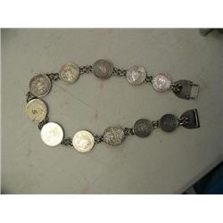 Silver coin belt with German coins from the early 1900's (3)