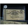 Image 2 : Lot of 3: 10 cents from The State North Carolina 8162; two dollar bill from The State of North Carol