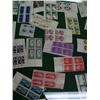 Image 9 : Large collection of plate block U.S. unused 5 cent stamps