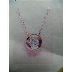 Diamond Pendant and Chain 14 K yellow gold- diamond is round, brilliant cut, approx. 0.50 carats- es