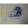 Image 2 : 10" blue and white transfer ware plate (74)