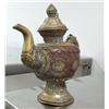 Image 2 : Oriental Copper and Brass Teapot extremely Ornate (74)