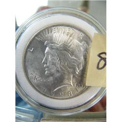 CHOICE on five 1923 peace dollars- brilliant uncirculated (3)
