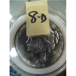 CHOICE on five 1923 peace dollars- brilliant uncirculated (3)