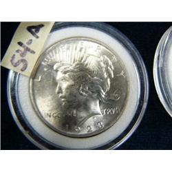 CHOICE on seven 1923 U. Philadelphia peace dollars (3)