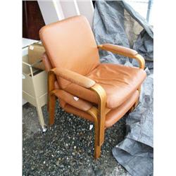 2 leather chairs (107)