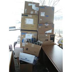 Lot of approx. 14 boxes of 2 hole tech binders (107)