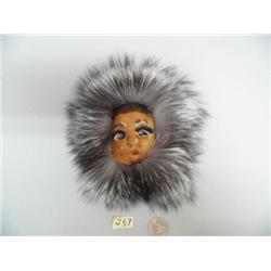 Skin mask with fur trim