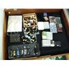 Image 1 : Lot of assorted jewelry and pocket knives- earrings, necklaces, approx. 30 jewelry cases with jewels