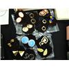 Image 4 : Lot of assorted jewelry and pocket knives- earrings, necklaces, approx. 30 jewelry cases with jewels