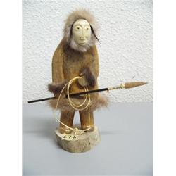 CHOICE on 2 Michael Scott soapstone hunters: 9" tall