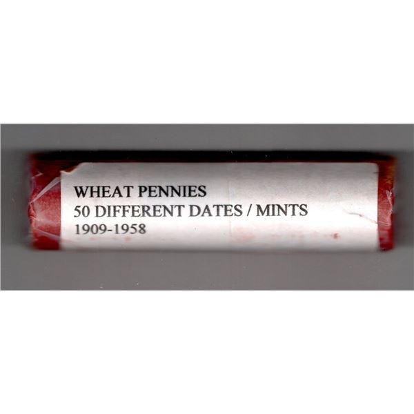 Roll Wheat Cents 50 Different Dates and Mints