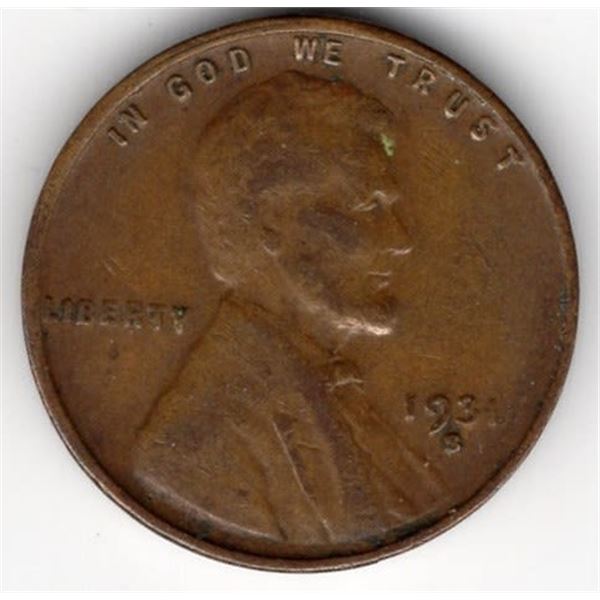 1931-S Lincoln Wheat Cent