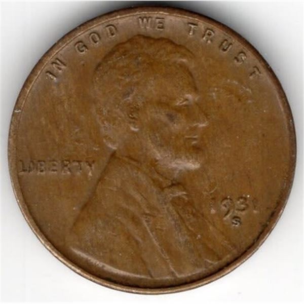 1931-S Lincoln Wheat Cent