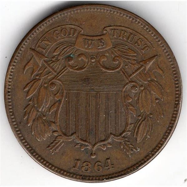 1864 2 Cent Piece