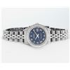 Image 3 : Rolex Ladies Quickset Stainless Steel Blue Roman Dial Diamond Lugs Wristwatch 26