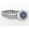 Image 4 : Rolex Ladies Quickset Stainless Steel Blue Roman Dial Diamond Lugs Wristwatch 26