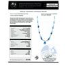 Image 4 : 19.52 ctw Aquamarine and 2.84 ctw Diamond 14K White Gold Necklace