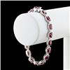 Image 3 : 16.77 ctw BURMESE Ruby and 2.90 ctw Diamond 14K White Gold Bracelet (GIA CERTIFI